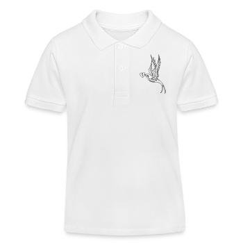 Vogel - Kinder Organic Poloshirt Mini Sprinter von Stanley/Stella - Weiß - Vorne