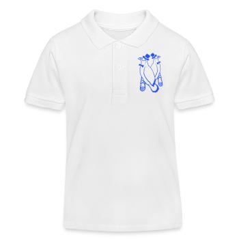Sir Birds Team Hat Monocle Lunettes 2 Rich Friends - Polo enfant bio Stanley/Stella - blanc - Devant