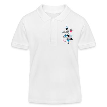 grafisches Muster - Kinder Organic Poloshirt Mini Sprinter von Stanley/Stella - Weiß - Vorne