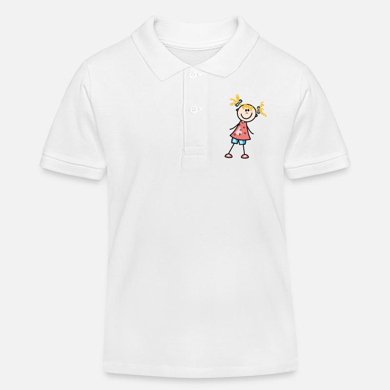 Kind - Kinder Organic Poloshirt Mini Sprinter von Stanley/Stella - Weiß