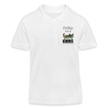 Today at a VIP | modificated - Kids Organic Polo Shirt by Stanley/Stella - white - Front