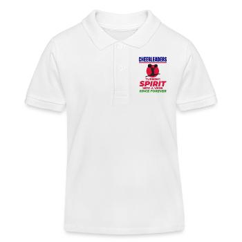 Pom-pom girl Cheerleading Girl Cheering Cheer Squad - Polo enfant bio Stanley/Stella - blanc - Devant