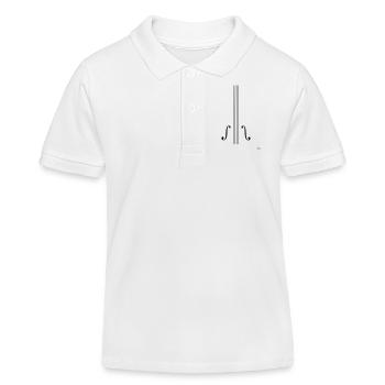 Cello Shirt - Kinder Organic Poloshirt Mini Sprinter von Stanley/Stella - Weiß - Vorne