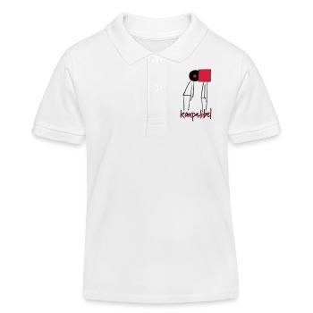 Vinyl Sammler Liebe - Kinder Organic Poloshirt Mini Sprinter von Stanley/Stella - Weiß - Vorne