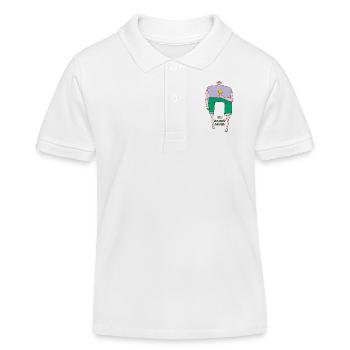 the Gourmet summer - Polo enfant bio Stanley/Stella - blanc - Devant