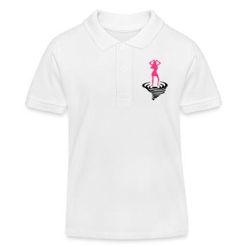 Tänzerin auf Tornado - Kinder Organic Poloshirt Mini Sprinter von Stanley/Stella - Weiß - Vorne