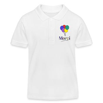 MERCI. MAÎTRESSE. MAÎTRE. MERCI MAÎTRESSE - Polo enfant bio Stanley/Stella - blanc - Devant