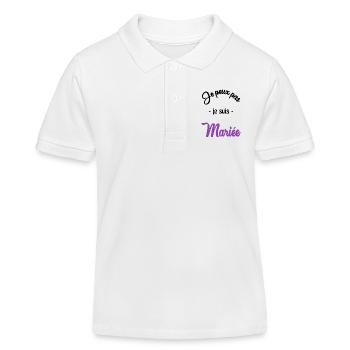 MARIEE - Polo enfant bio Stanley/Stella - blanc - Devant