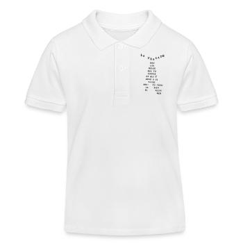Cravate Apollinair - Polo enfant bio Stanley/Stella - blanc - Devant