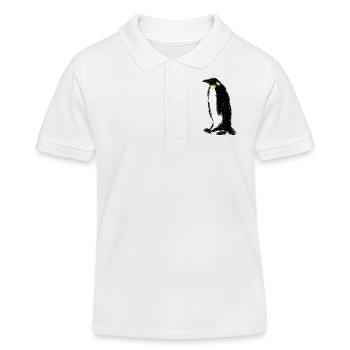 Manchot empereur / Manchot empereur Design I - Polo enfant bio Stanley/Stella - blanc - Devant