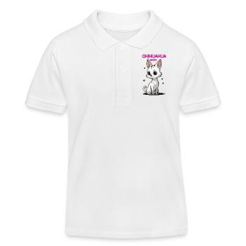 MAMAN CHIHUAHUA - Polo enfant bio Stanley/Stella - blanc - Devant