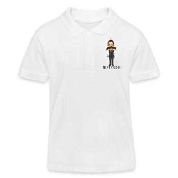 Nietzsche - Polo enfant bio Stanley/Stella - blanc - Devant