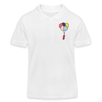 1. 1 year. 1st ANNIVERSARY. 1 YEAR ANNIVERSARY - Kids Organic Polo Shirt by Stanley/Stella - white - Front