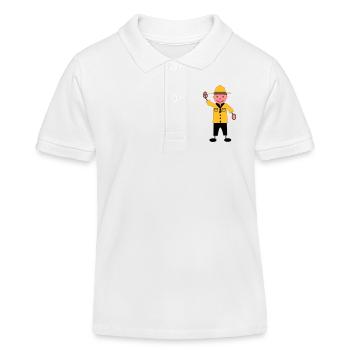 Pfadfinder - Kinder Organic Poloshirt Mini Sprinter von Stanley/Stella - Weiß - Vorne