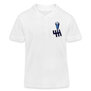 Autofahren Auto Statement Gangschaltung Autofahrer - Kinder Organic Poloshirt Mini Sprinter von Stanley/Stella - Weiß - Vorne