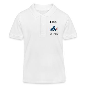 King pong - Polo enfant bio Stanley/Stella - blanc - Devant