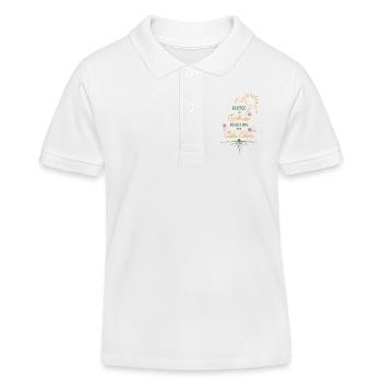 Ancrés dans le calme Ciel calme - Polo enfant bio Stanley/Stella - blanc - Devant