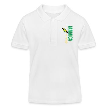 Hergestellt in Jamaika, vertikales Design - Kinder Organic Poloshirt Mini Sprinter von Stanley/Stella - Weiß - Vorne