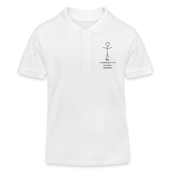 Figurine allumette - IUPAC Chemistry Joke - Nerd Alert - Polo enfant bio Stanley/Stella - blanc - Devant