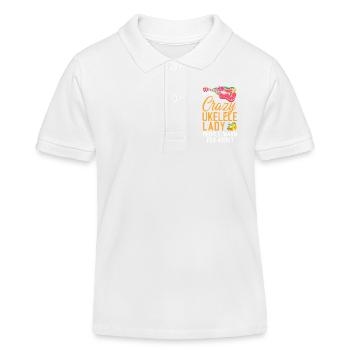 Hawaiian Ukulele Uke I'm That - Kinder Organic Poloshirt Mini Sprinter von Stanley/Stella - Weiß - Vorne