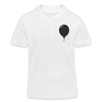 Luftballon – Party, Leichtigkeit & Gute Laune - Kinder Organic Poloshirt Mini Sprinter von Stanley/Stella - Weiß - Vorne