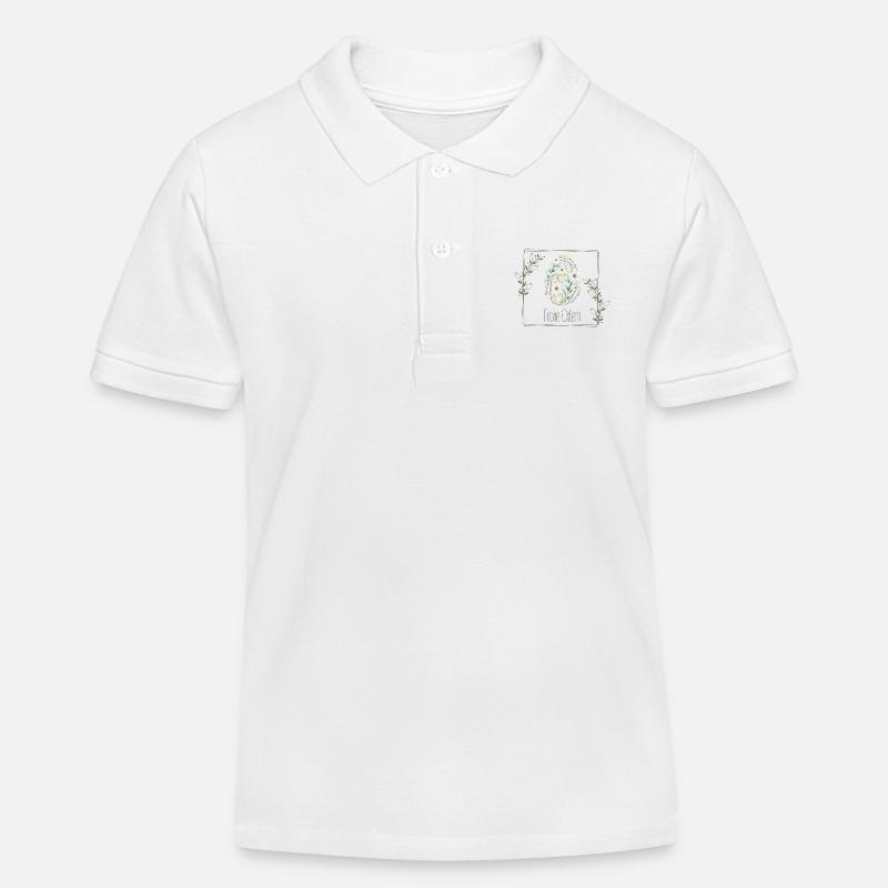Frohe Ostern - Kinder Organic Poloshirt Mini Sprinter von Stanley/Stella - Weiß