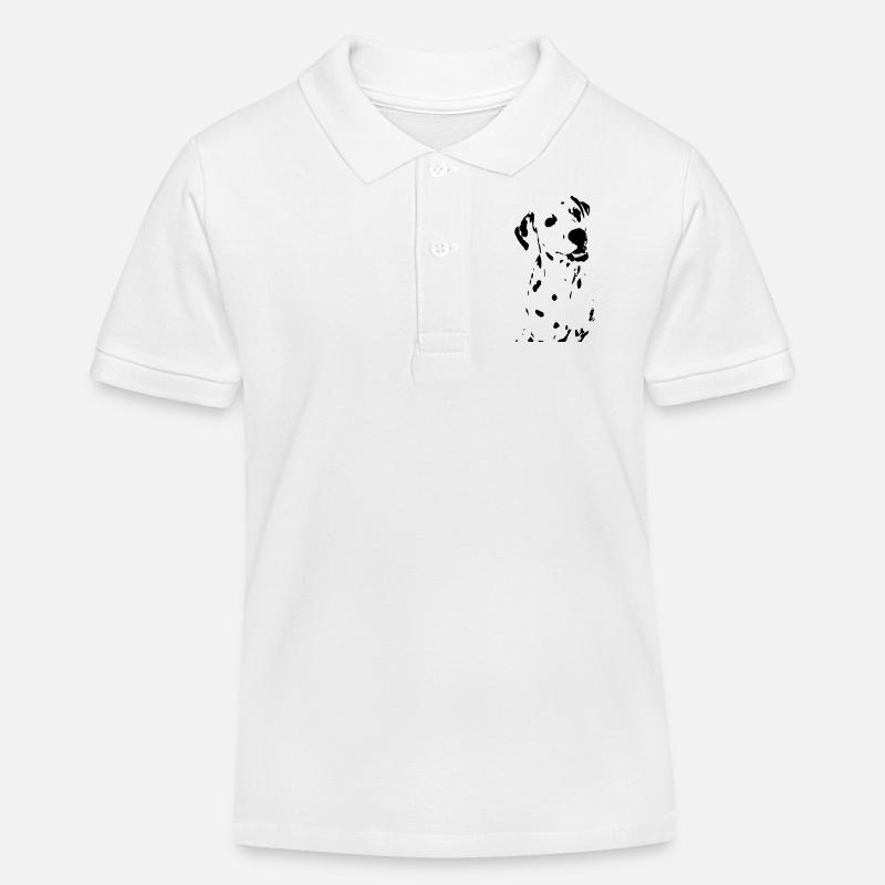 chien - Polo enfant bio Stanley/Stella - blanc