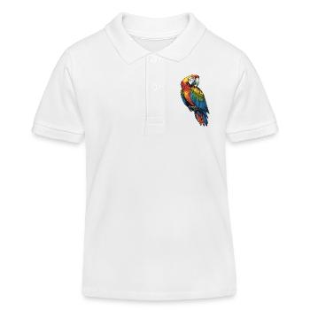 Aras Ara - Kinder Organic Poloshirt Mini Sprinter von Stanley/Stella - Weiß - Vorne