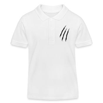 Krallen - Kinder Organic Poloshirt Mini Sprinter von Stanley/Stella - Weiß - Vorne