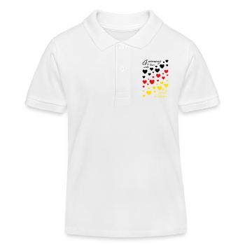 Germany Germany Landscape - Kids Organic Polo Shirt by Stanley/Stella - white - Front