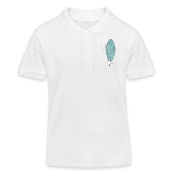 plume - Polo enfant bio Stanley/Stella - blanc - Devant