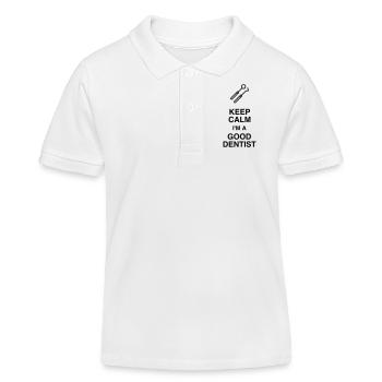 Dentist Zahnarzt Dentiste Zahnärztin Medecine - Kids Organic Polo Shirt by Stanley/Stella - white - Front
