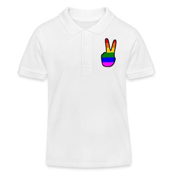 Lgbt - Polo enfant bio Stanley/Stella - blanc - Devant