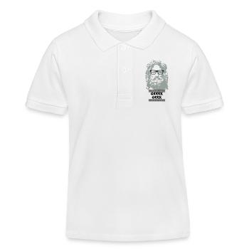 Greek Geek - Polo enfant bio Stanley/Stella - blanc - Devant