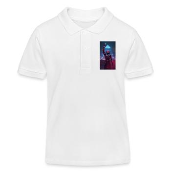 Pharao im Neonlicht - Kinder Organic Poloshirt Mini Sprinter von Stanley/Stella - Weiß - Vorne