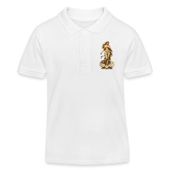 Sculpture d’Aphrodite Mer - Polo enfant bio Stanley/Stella - blanc - Devant