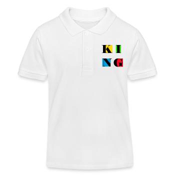 King - Kids Organic Polo Shirt by Stanley/Stella - white - Front