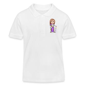 knight - Kids Organic Polo Shirt by Stanley/Stella - white - Front