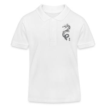dragon chinois - Scène 12 - Polo enfant bio Stanley/Stella - blanc - Devant