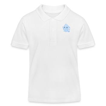 Elephants - Kids Organic Polo Shirt by Stanley/Stella - white - Front
