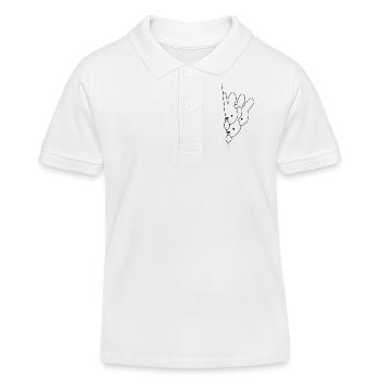 Kaninchen - Kinder Organic Poloshirt Mini Sprinter von Stanley/Stella - Weiß - Vorne