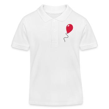 Ballon / Balloon - Kinder Organic Poloshirt Mini Sprinter von Stanley/Stella - Weiß - Vorne