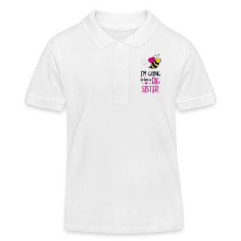 I'm Going To Bee A Big - Kids Organic Polo Shirt by Stanley/Stella - white - Front
