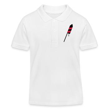 Rakete - Kinder Organic Poloshirt Mini Sprinter von Stanley/Stella - Weiß - Vorne