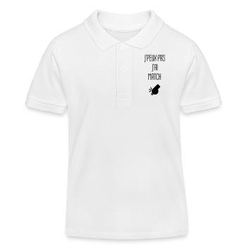 Referee Refereeing Schiedsrichter Arbitre Sport - Kids Organic Polo Shirt by Stanley/Stella - white - Front