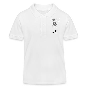 Speläologie / speläologe / Höhle / Hohlraum - Kinder Organic Poloshirt Mini Sprinter von Stanley/Stella - Weiß - Vorne