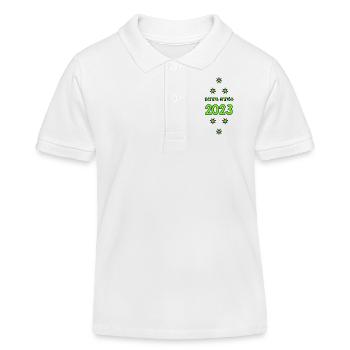 BONNE ANNEE. SAINT SYLVESTRE. NOUVELLE ANNÉE - Polo enfant bio Stanley/Stella - blanc - Devant