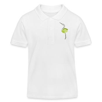 Storch - Kinder Organic Poloshirt Mini Sprinter von Stanley/Stella - Weiß - Vorne
