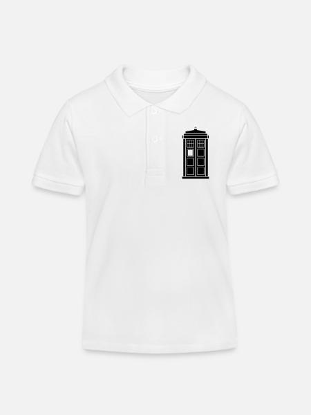 TARDIS - Polo enfant bio Stanley/Stella - blanc