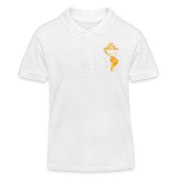 Carte Soy Latino Americano - Polo enfant bio Stanley/Stella - blanc - Devant